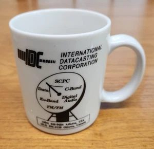 Taza vintage IDC International Datacasting Corporation - Imagen 1 de 2