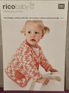 Rico Design Baby Crochet Pattern 244 - Baby Cardigan - Newborn-2 yrs - Picture 1 of 1