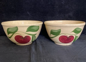 Watt Ware USA Apple 4" Bowl Set of 2 - Picture 1 of 9