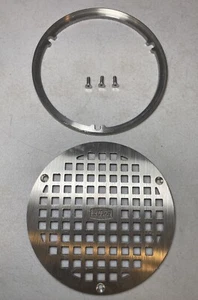Zurn 6" Round Floor Drain Grate Strainer, Nickel Bronze, LC-FR06NI - Picture 1 of 10