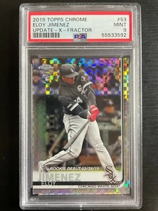 2019 Topps Update Eloy Jimenez X-Fractor Rookie #53 25/199 PSA 9 Mint WHITE SOX - Picture 1 of 2