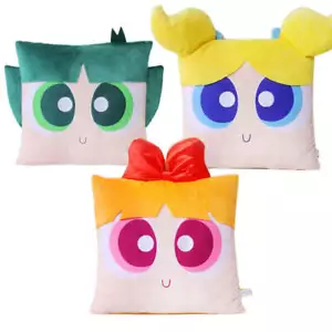 Powerpuff Girls Official Plush Pillow Cushion 15 in Blossom Bubbles Buttercup - Picture 1 of 20