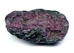Rubí natural certificado en zoisita verde rosa faceta sin tratar áspera 26,15 quilates - Imagen 1 de 7
