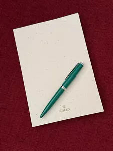 Bolígrafo Rolex verde esmeralda torcido + bolsa para bolígrafos | Promoción regalo VIP - Imagen 1 de 7