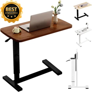 Foldable over Bed Table,Medical Adjustable Overbed Bedside Table,Portable Desk,M - Picture 1 of 12