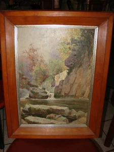 Tableau Torrent de montagne F.FAUVELLE vers 1930 - Bild 1 von 11