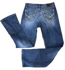 BKE Jeans Womens 28 X 31.5 Blue Taylor Straight Leg Western Rodeo Denim Buckle