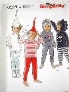 Childs Knit Pants Costume Hood Tops Hat 1/2-8 Simplicity 8526 Sewing Pattern * - Picture 1 of 2