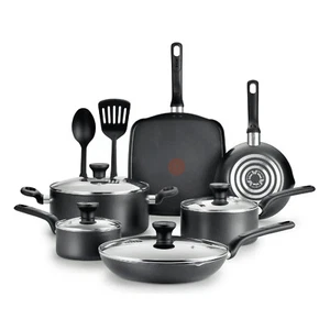 Easy Care 12PC Cookware Sets Nonstick Aluminum Pots & Pans Kitchen Cooking Grey - Picture 1 of 10