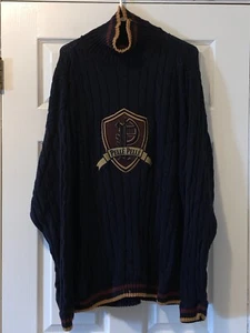 MAGLIONE GIROCOLLO UOMO PELLE PELLE VINTAGE TAGLIA 2XL PETTO 35" LUNGHEZZA 36" - Foto 1 di 5
