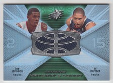 2008-09 SPx Winning Materials Combos #WMCJH Joe Johnson Al Horford Jersey