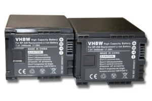 2x Batteria per Canon Vixia XA25 XA20 XA10 HG21 2400mAh - Foto 1 di 1