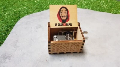 Boîte à musique en bois La casa de Papel Bella Ciao - Personnalisable