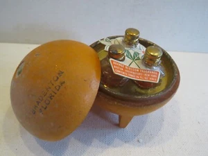 Vintage 40/50's Orange Perfume SET 3 mini perfumes in a Florida orange~Bradenton - Picture 1 of 7
