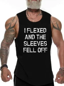 Men's Funny Gym Tank Top Extra Large - Picture 1 of 6
