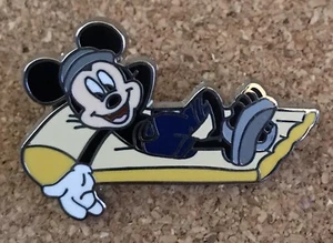 Disney Mickey Mouse Floating On A Raft Swimming Pin - Picture 1 of 1