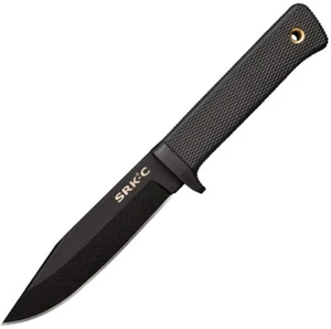Cold Steel SRK Compact Black SK5 Carbon Steel Clip Pt Fixed Blade Knife  - Picture 1 of 5