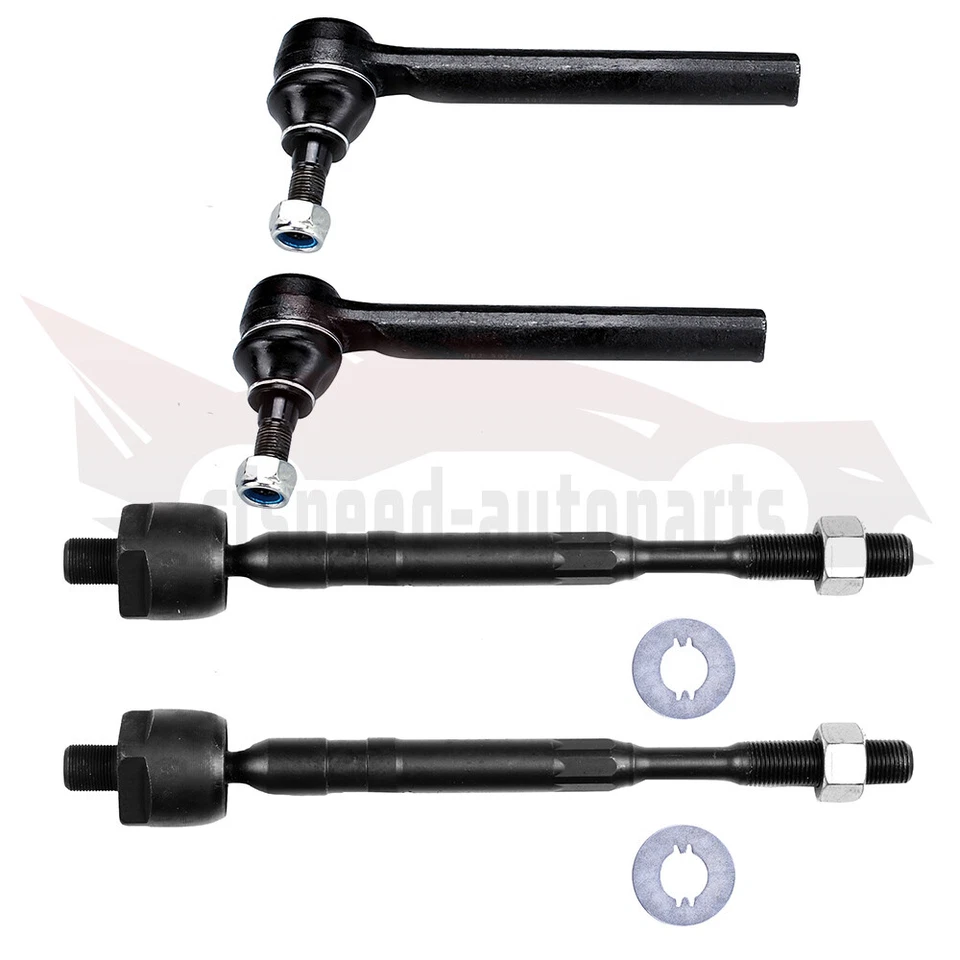 Set Of 4 Fit For 2003-2004 Nissan Murano New Front Tie Rod End ES80624 EV80625 - Imagem 1 de 1