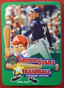 2000 APBA Jeromy Burnitz Super Stars game card (Brewers) - Picture 1 of 2