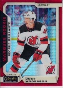 2018-19 O-Pee-Chee Platinum Red Prism #184 Joey Anderson Devils 125/199