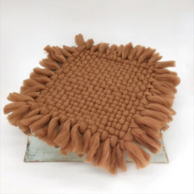 Tapete de malha fundo cobertor quadrado bebê fotografia estúdio recém-nascido - Imagem 1 de 4