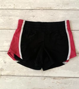 Danskin Now 6/6x Girls Athletic Sports Shorts Black Pink Kids Size 6 6x - Picture 1 of 3