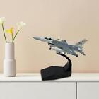 Diecast Alloy Model Adults Gifts 1/100 F16C Fighter for TV Cabinet Shelf