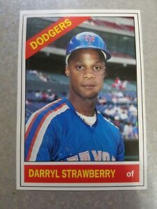 Darryl Strawberry LA Dodgers #13 1991 Baseball Cards Magazine Extra Border