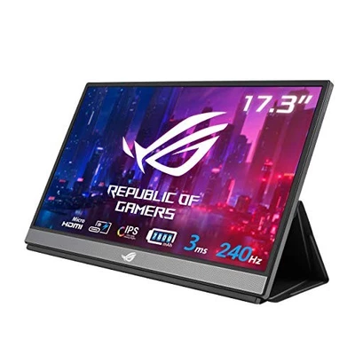 Asus ROG Strix XG17AHPE 17.3" Full HD Gaming LCD Monitor - 16:9 - Black - Image 1 of 4