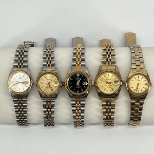Lot of 5 Vintage Watches – Seiko, Elgin, Gruen, Pulsar, Dufonte – All Working! - Picture 1 of 13