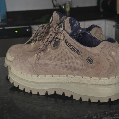 Zapatillas de plataforma de gamuza vintage Skechers EE. UU. - talla 9 Foto 1 de 4