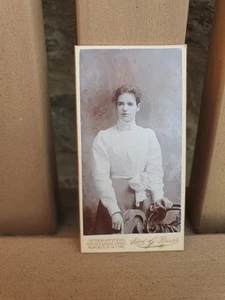 Edward Brewis of Newcastle upon Tyne Small Studio CDV Portrait of a Lady 1870's - Picture 1 of 3
