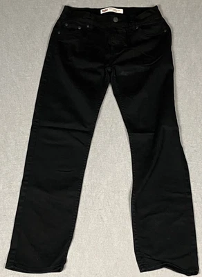 Jeans Levis 502 Negros Juveniles 14 W27xL27 Regular Cónico Calce Ajustado Elastizado #2771 Foto 1 de 4