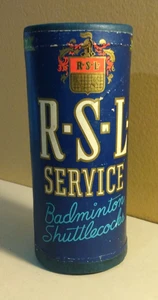 Vintage R-S-L- Service Badminton Shuttlecocks ~ UNOPENED Container of 3 - Picture 1 of 7