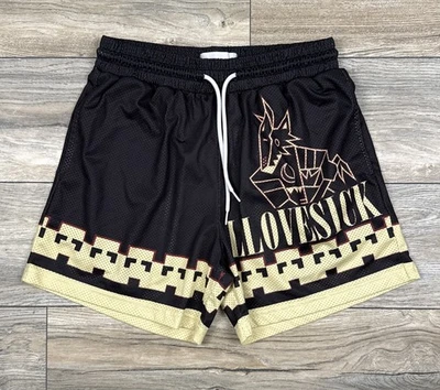 Authentic Arizona Coyotes x Llovesick Desert Shorts Black Kuchina Men’s Small - Image 1 of 4