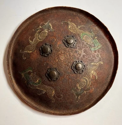 Dhal Shield Persian Indopersian Indian Translucent shamshir sword tulwar - Image 1 of 4