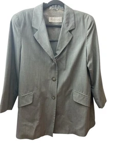 Giacca Blazer Max Mara Donna Tg 4 Grigio Made in Italy Misto Lana Classico Vintage - Foto 1 di 7