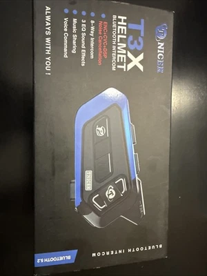 T3X Motorradhelm Gegensprechanlage Bluetooth 8-Wege T schöner - Bild 1 von 3