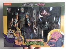 Teenage Mutant Ninja Turtles SHREDDER and KRANG 2 Pack Boxed NECA Figures TMNT