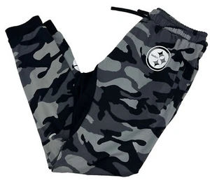 NFL Apparel Camo Fleece Pittsburg Steelers Jogger Pants Men’s Large 36x32 - Picture 1 of 7
