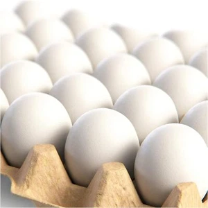 (24 Pieces) Hyper-Realistic White Wooden Eggs - 2 Dozen Fake Easter - Picture 1 of 2