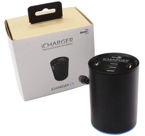 Aerocool iCharger C5 5 Port USB Car Charger, 2.4A Fast Charger with Smart IC - Picture 1 of 2