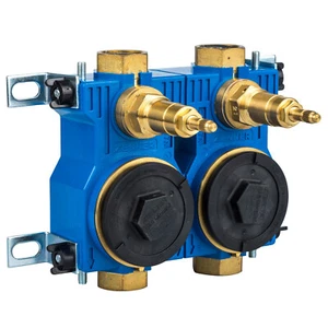 Zenner Unterputz Wasserzähler Montageblock mit Absperrventilen, ISTA Aufnahme - Bild 1 von 2