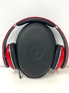 Beats By Dre. Red and Silver Studio Headphones in Case (Tested) - Picture 1 of 16