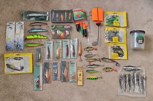 JOB LOT PIKE LURES PLUGS SPINNERS, ABU GARCIA MEPPS FOX STORM TRACES JELLY...