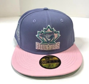 Toronto Blue Jays MLB NE Cooperstown 25th Season Fitted Hat~ Lavender/Pink - Picture 1 of 5