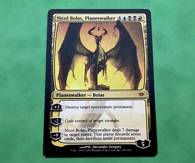 Magic the Gathering MTG Nicol Bolas Planeswalker Conflux 120/145 Mythic Nr Mint - Image 1 of 2
