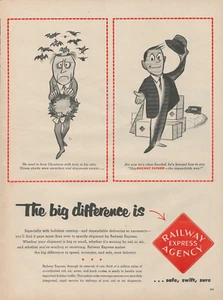 1955 Railway Express Agency Safe Sure Safe Shipping Transportation Print Ad - Picture 1 of 1