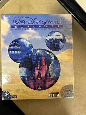 Walt Disney World Explorer 25th Anniversary 1996 Big Box PC Sealed NIB Interact! - Image 1 of 4