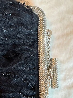 VALENTINO Garavani  Crystal/Beaded Shoulder Designer  Clutch - Image 1 of 4